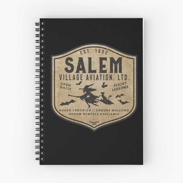 Item preview, SALEM Village Aviation - Witch Flying Lessons - Halloween - Goth - Parody Witch Design designed and sold by traciv.