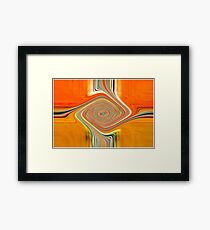 Orange and Lemon Abstract. Framed Print