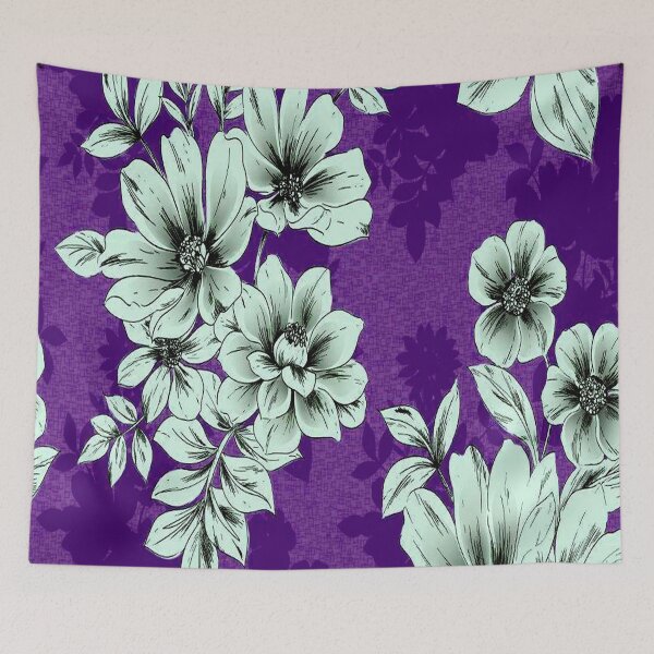 Item preview, vintage floral wallpaper floral shock designed and sold by aventi24.