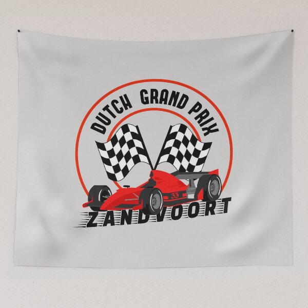 Item preview, Dutch Grand Prix Zandvoort circuit Formula one motorsport car racing  designed and sold by portrait4you.