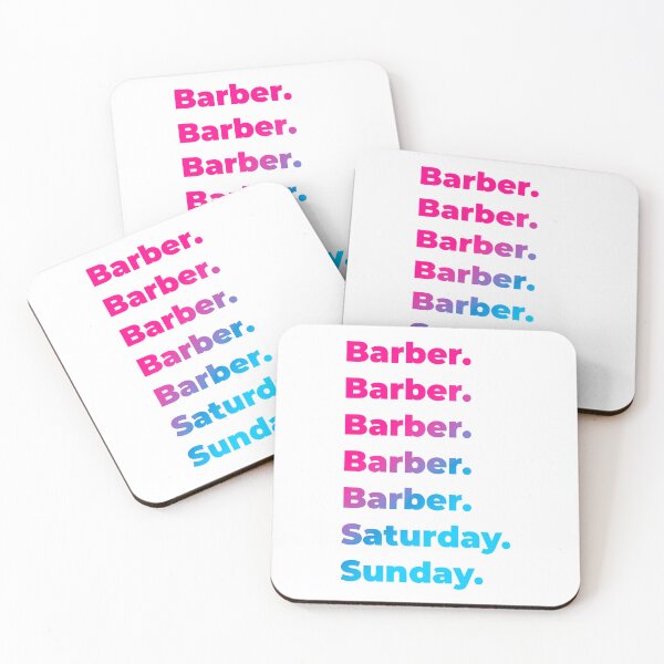Item preview, Barber work week designed and sold by SVPOD.