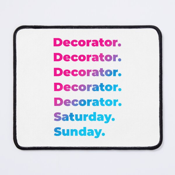 Item preview, Decorator work week designed and sold by SVPOD.