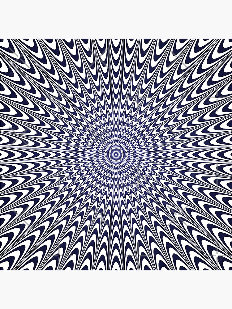 Hypnotizing Optical Illusion Wall Art Poster