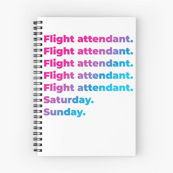 Item preview, Flight attendant work week designed and sold by SVPOD.