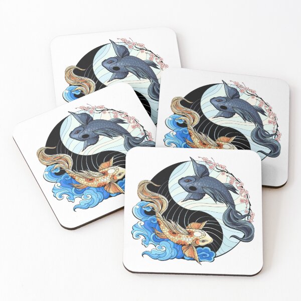 Item preview, Koi Fish Japanese Art Yin Yang designed and sold by Tema EL.