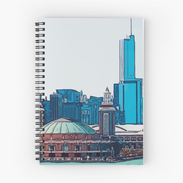 Item preview, Navy Pier Chicago Illinois Re-Colered Noir designed and sold by HeatherAP.