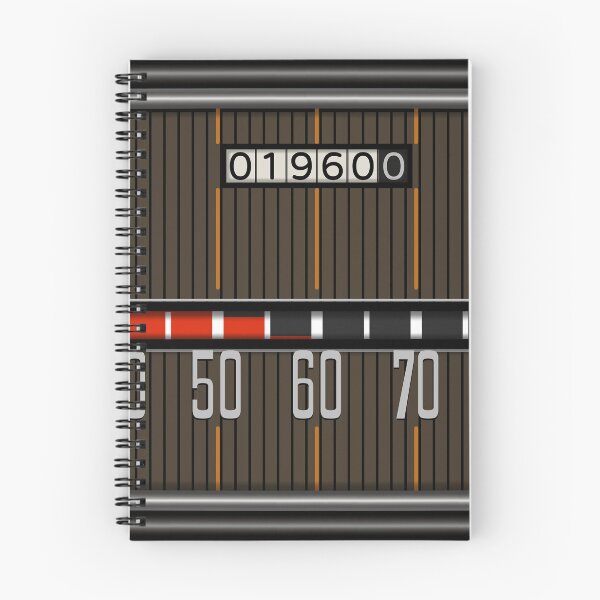 Item preview, 1960 Classic Car Horizontal Speedometer - Black Frame with Brown Background designed and sold by UKMatt2000.