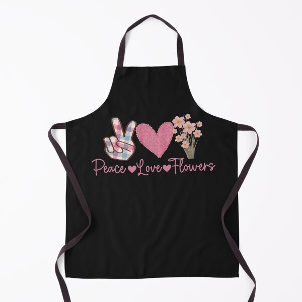 Item preview, Peace Love Flowers Symbols Typography designed and sold by HappyLifeCreate.