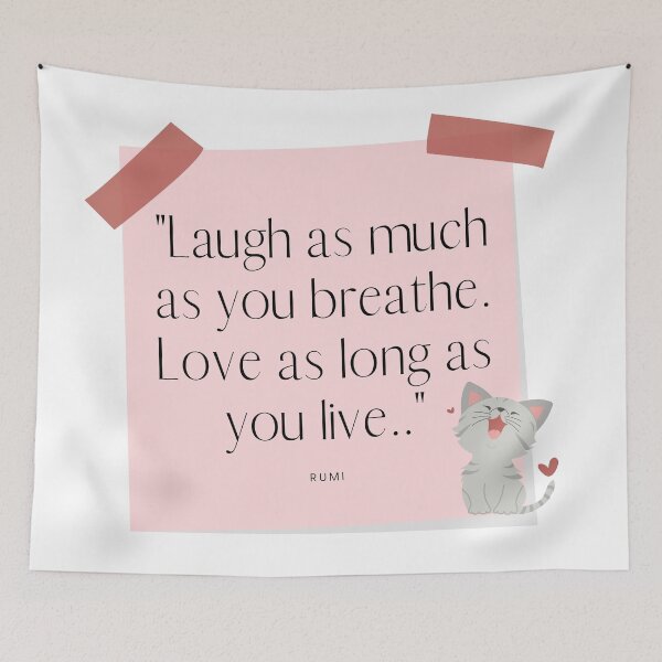 Item preview, Laugh as much as you breathe. Love as long as you live. designed and sold by Art-Vibrations.