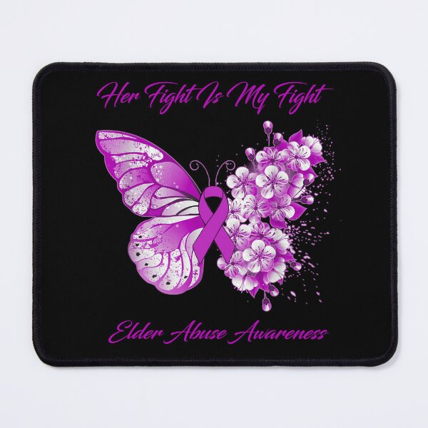 Item preview, Her Fight Is My Fight Elder Abuse Awareness Butterfly Ribbon Gifts designed and sold by Adropine.
