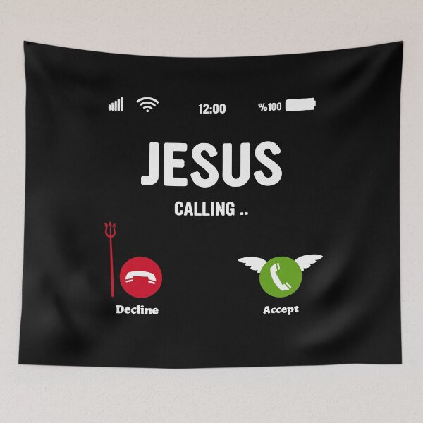 Item preview, Jesus Is Calling - Christian designed and sold by Micosmile.