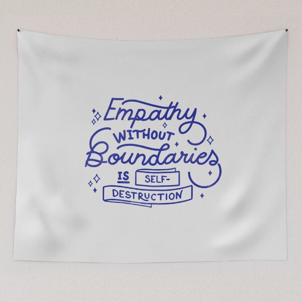 Item preview, Empathy without boundaries is self-destruction by Tobe Fonseca designed and sold by Tobe Fonseca®.