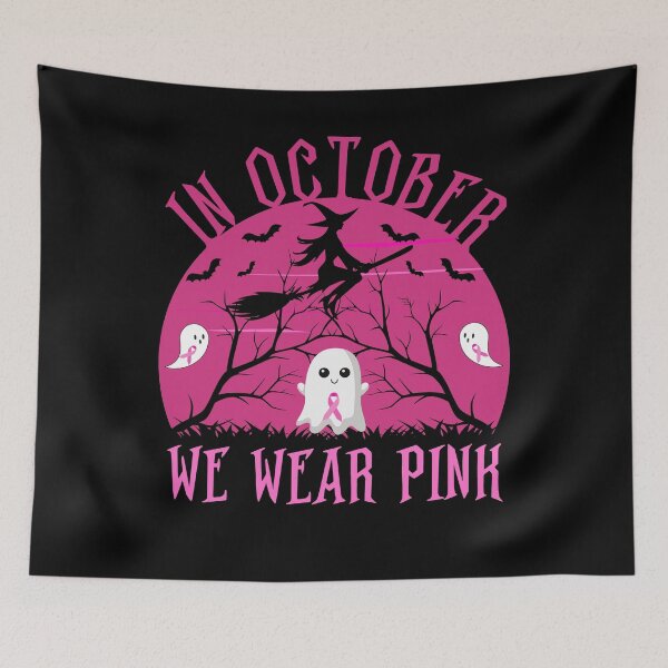 Item preview, In October We Wear Pink / Breast Cancer Halloween designed and sold by Liza Design.