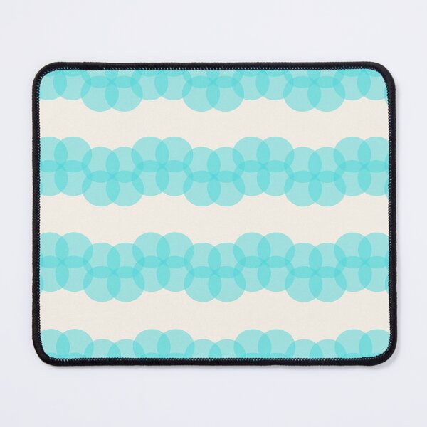 Item preview, Blue circles over beige designed and sold by marufemia.