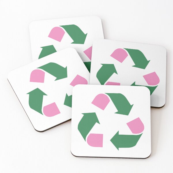 Item preview, Colorful recycling pink and green designed and sold by palmwooddesigns.