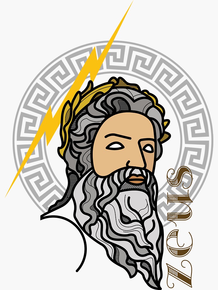 Twelve Olympians (color) : greek mythology Sticker for Sale by unclenut