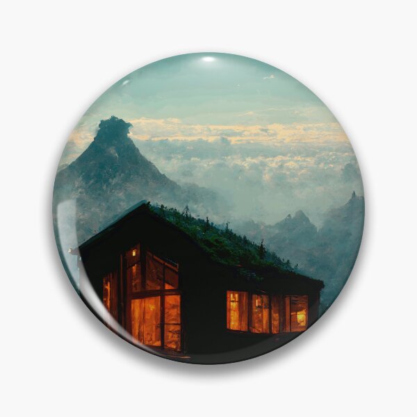 Item preview, Cabin On Top Of A Mountain designed and sold by john-ess.