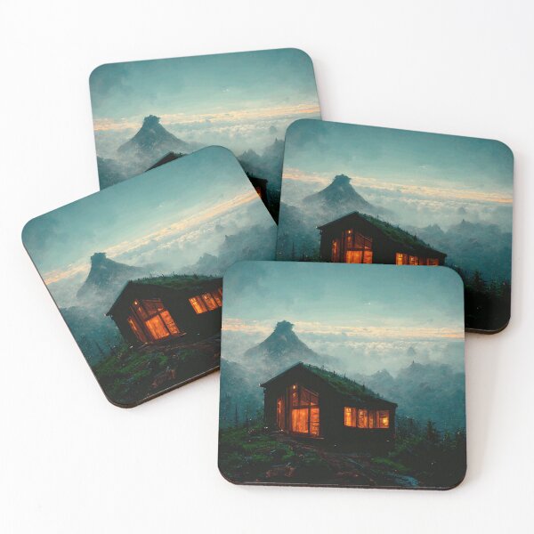 Item preview, Cabin On Top Of A Mountain designed and sold by john-ess.