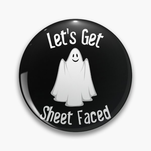 Item preview,  Let's Get Sheet Faced funny ghost halloween graphic designed and sold by ThreadlyAndCo.