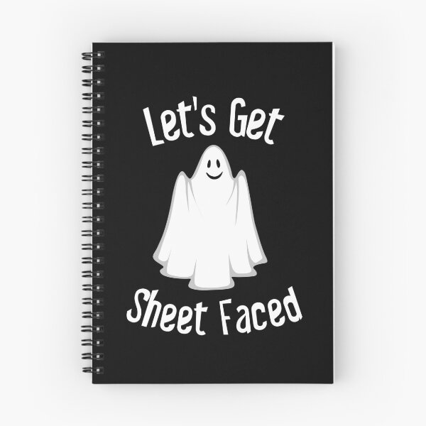 Item preview,  Let's Get Sheet Faced funny ghost halloween graphic designed and sold by ThreadlyAndCo.