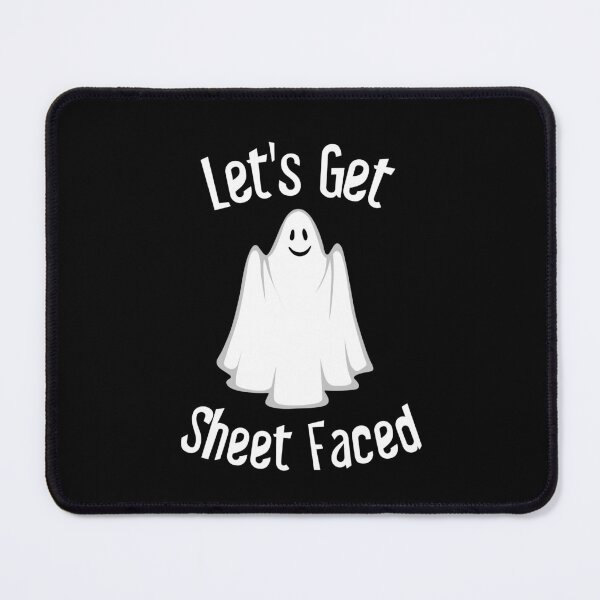 Item preview, Let's Get Sheet Faced funny ghost halloween graphic designed and sold by ThreadlyAndCo.