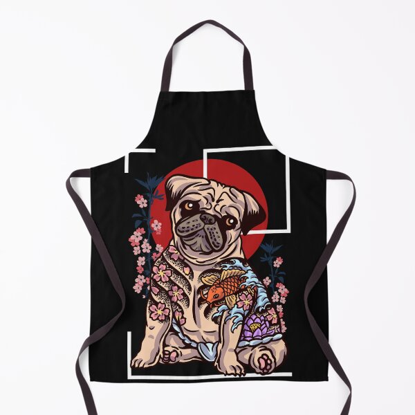 Item preview, Japanese Tattoo Pug Yakuza Art designed and sold by Click-Like.