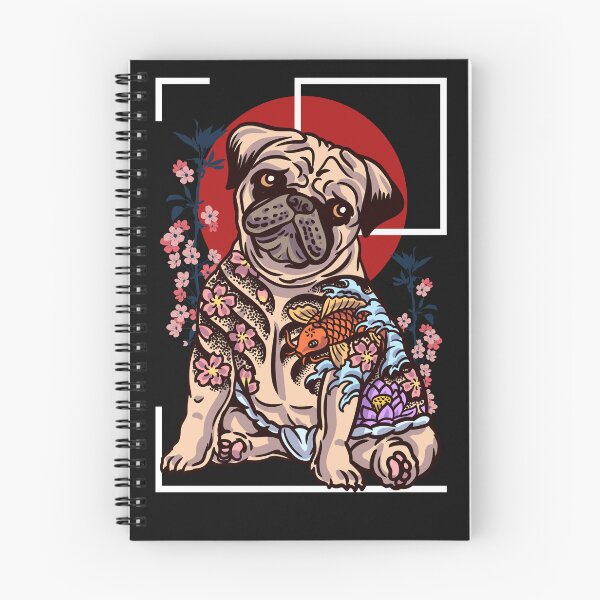 Item preview, Japanese Tattoo Pug Yakuza Art designed and sold by Click-Like.