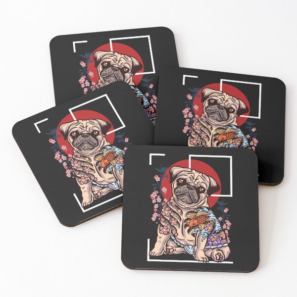 Item preview, Japanese Tattoo Pug Yakuza Art designed and sold by Click-Like.