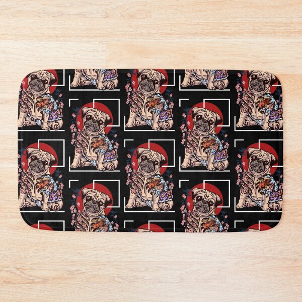 Item preview, Japanese Tattoo Pug Yakuza Art designed and sold by Click-Like.