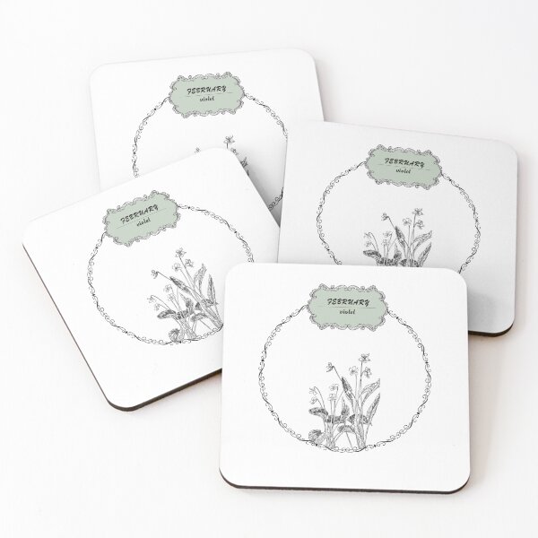 Item preview, February violet flower designed and sold by Rawan Alghunmien.