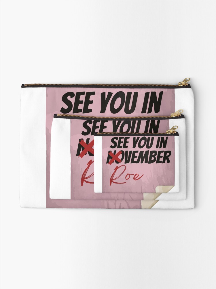 Thumbnail 2 of 4, Zipper Pouch, See You In Roevember | Retro Roevember designed and sold by CartheArtwork.