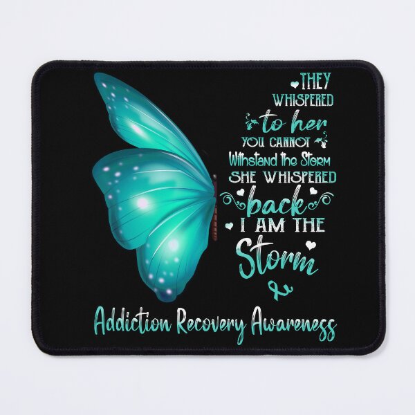 Item preview, She Whispered Back I Am The Storm Addiction Recovery Awareness Butterfly designed and sold by frechettee.