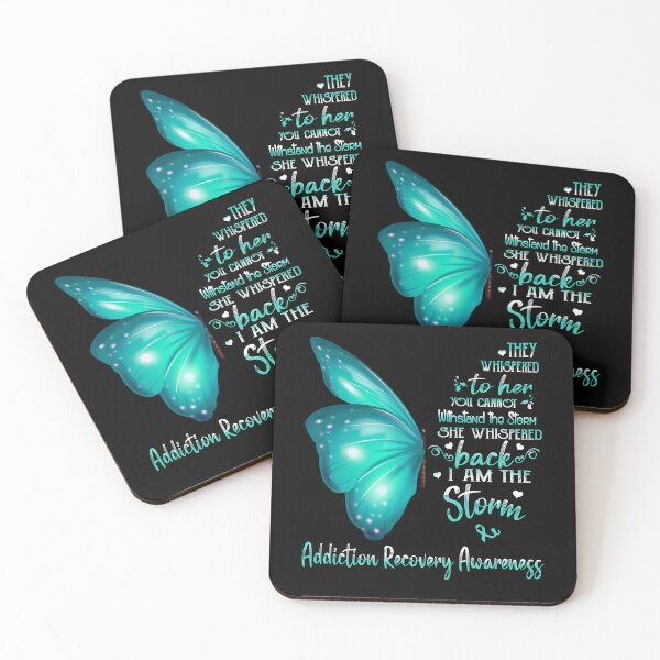 Item preview, She Whispered Back I Am The Storm Addiction Recovery Awareness Butterfly designed and sold by frechettee.