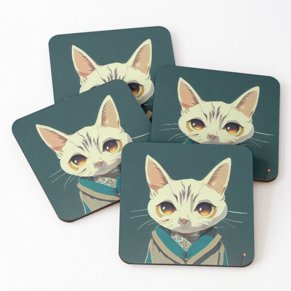 Item preview, Anime Kitty Cat - WavyWigWam designed and sold by WavyWigWam.