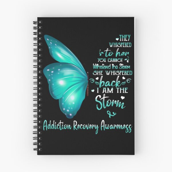 Item preview, She Whispered Back I Am The Storm Addiction Recovery Awareness Butterfly designed and sold by frechettee.