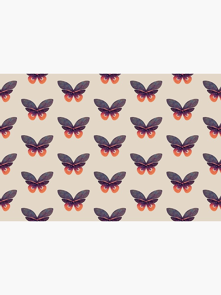 Disover Butterfly wings button Bath Mat