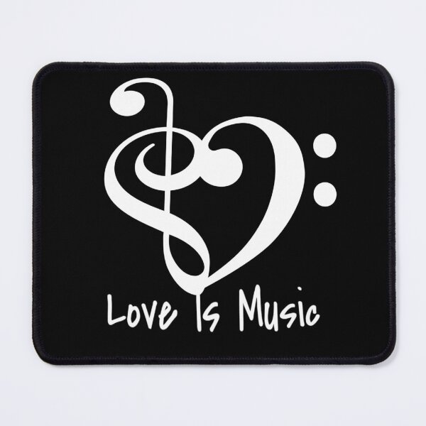 Item preview, Music Symbols, Love Is Music heart shaped designed and sold by alyedel.