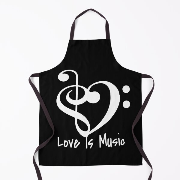 Item preview, Music Symbols, Love Is Music heart shaped  designed and sold by alyedel.