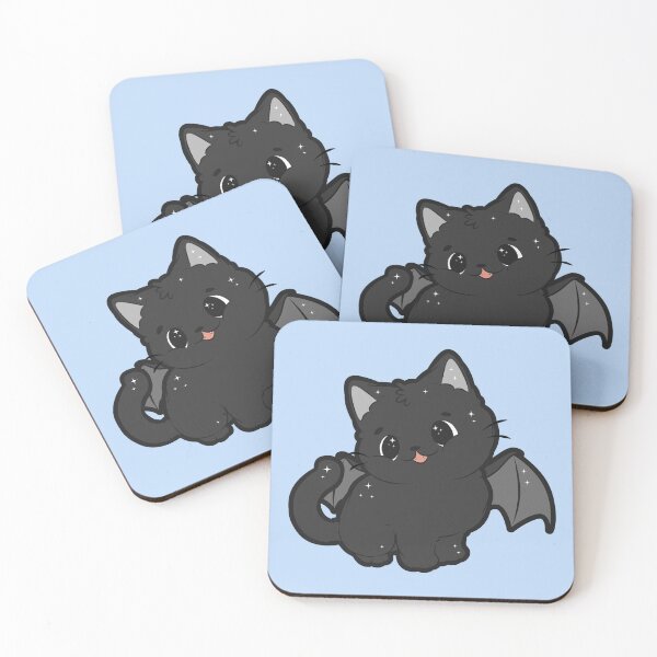 Item preview, Cute Vampire Bat Kitten - Cute Halloween Kitten designed and sold by WisdomInspired.