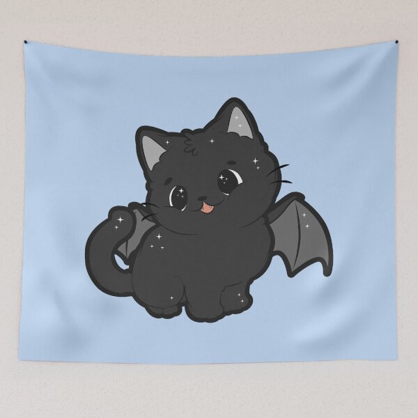 Item preview, Cute Vampire Bat Kitten - Cute Halloween Kitten designed and sold by WisdomInspired.