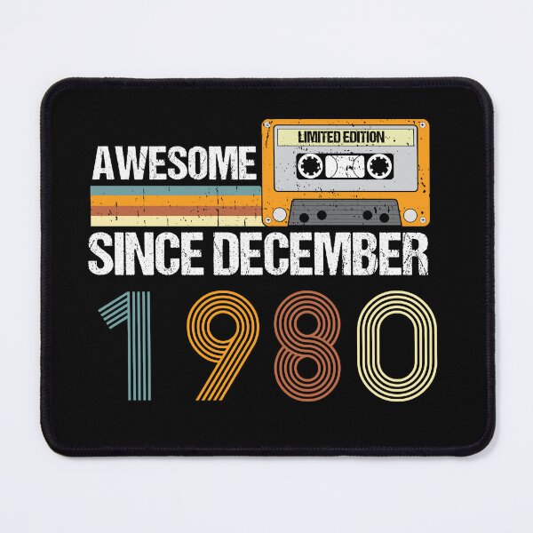 Item preview, Awesome Since December 1980 | 42th Birthday Gifts | 42 Years Old Gifts designed and sold by AMINE  ★★★★★.