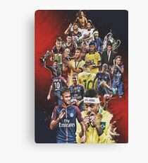 Neymar JR (From Santos to PSG +BRANT) Canvas Print