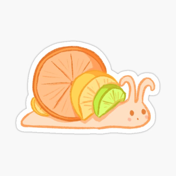 Item preview, citrus snail designed and sold by avercado-art.