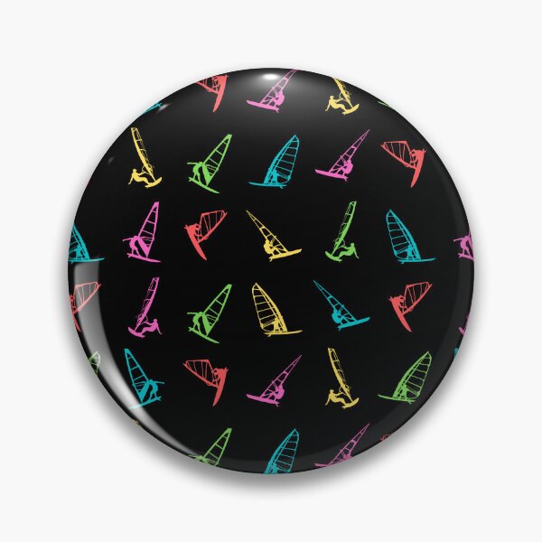 Item preview, Windsurf Windsurfer Colores retro Enviándolo Patrón designed and sold by Thomas Dossman.
