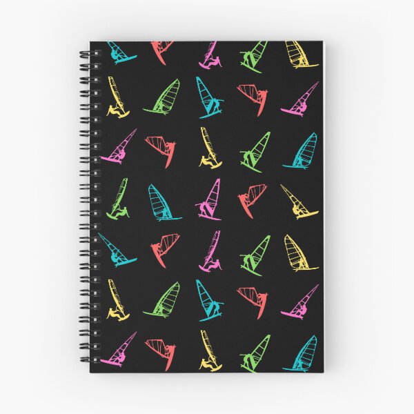 Item preview, Windsurfing Windsurfer Retro Colors Sending It Pattern designed and sold by Thomas Dossman.
