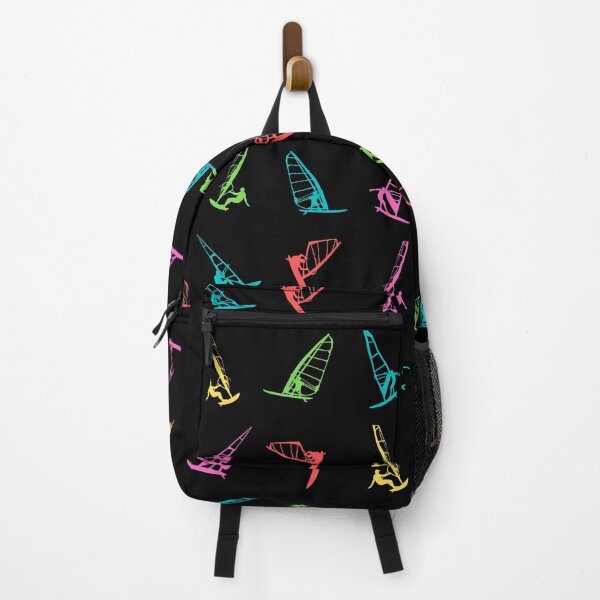Item preview, Windsurfing Windsurfer Retro Colors Sending It Pattern designed and sold by Thomas Dossman.