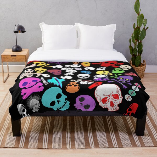 Item preview, Funky Skulls Graphic T-shirt for Halloween designed and sold by Artistic Mind.