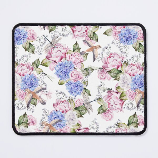 Item preview, Vintage Watercolor Roses and Hydrangea flowers designed and sold by silviaol.