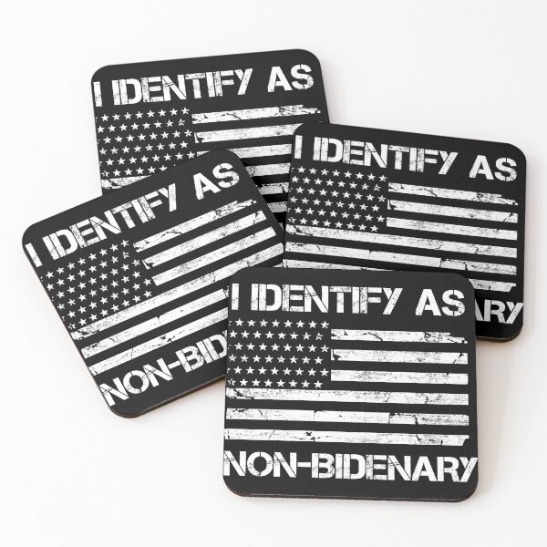 Item preview, I Identify As Non-Bidenary Anti-Biden  designed and sold by Tema EL.