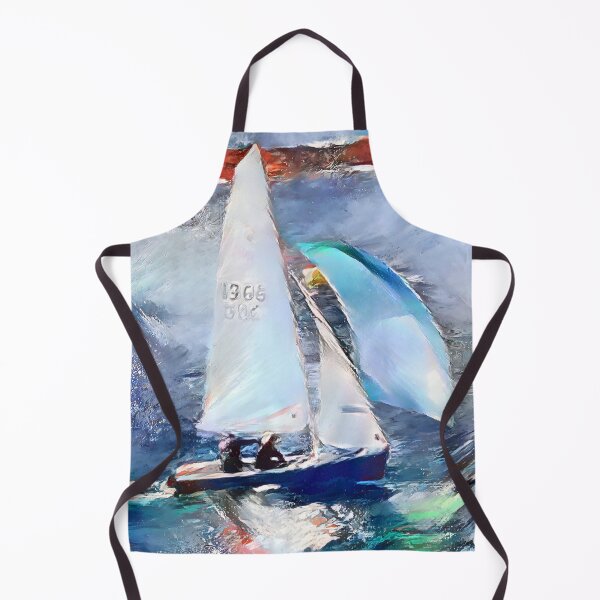 Item preview, AI Pale Blue Spinnaker Sail Boat designed and sold by LymphomaLass.